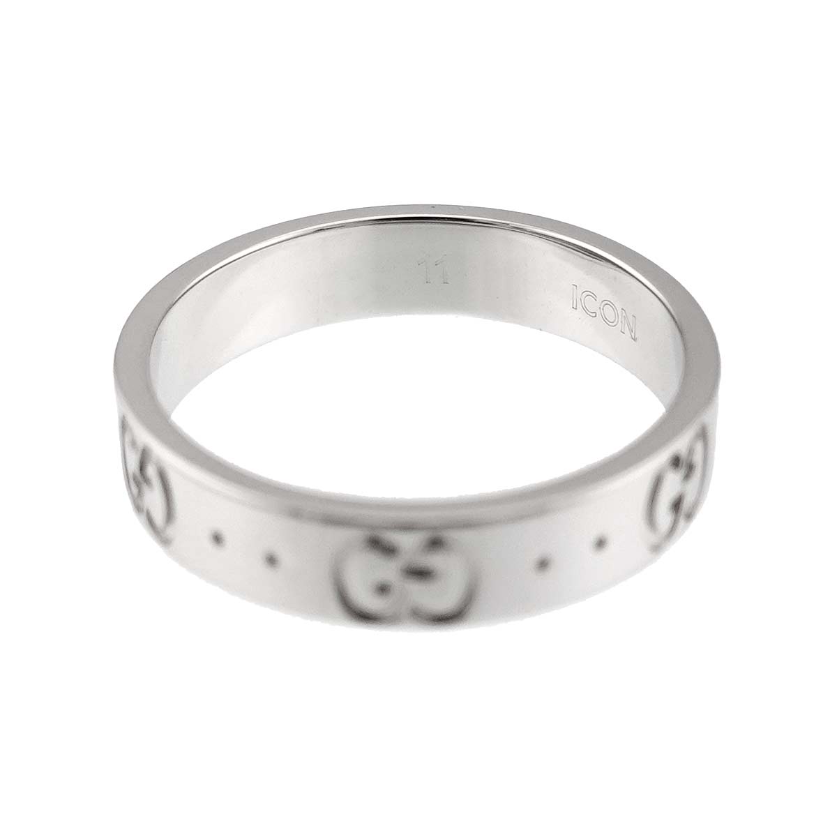 Icon Ring 18K WG White Gold 750 Size11 5.25-5.5(US)