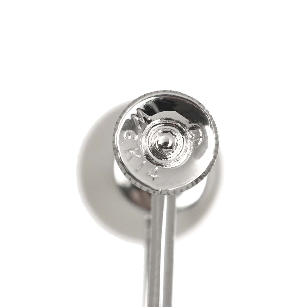 Akoya Pearl 7.4-7.3mm Earrings 14K White Gold 585