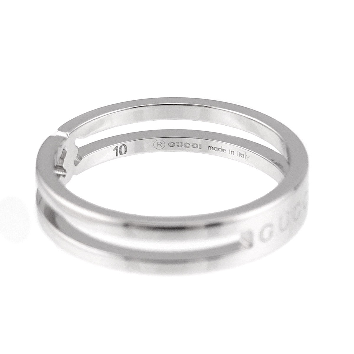Infinity Ring 18K White Gold 750 Size10 5-5.25(US)