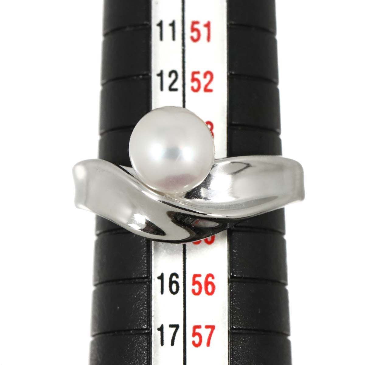 Akoya Pearl 7.5mm Ring Platinum size6.75(US)