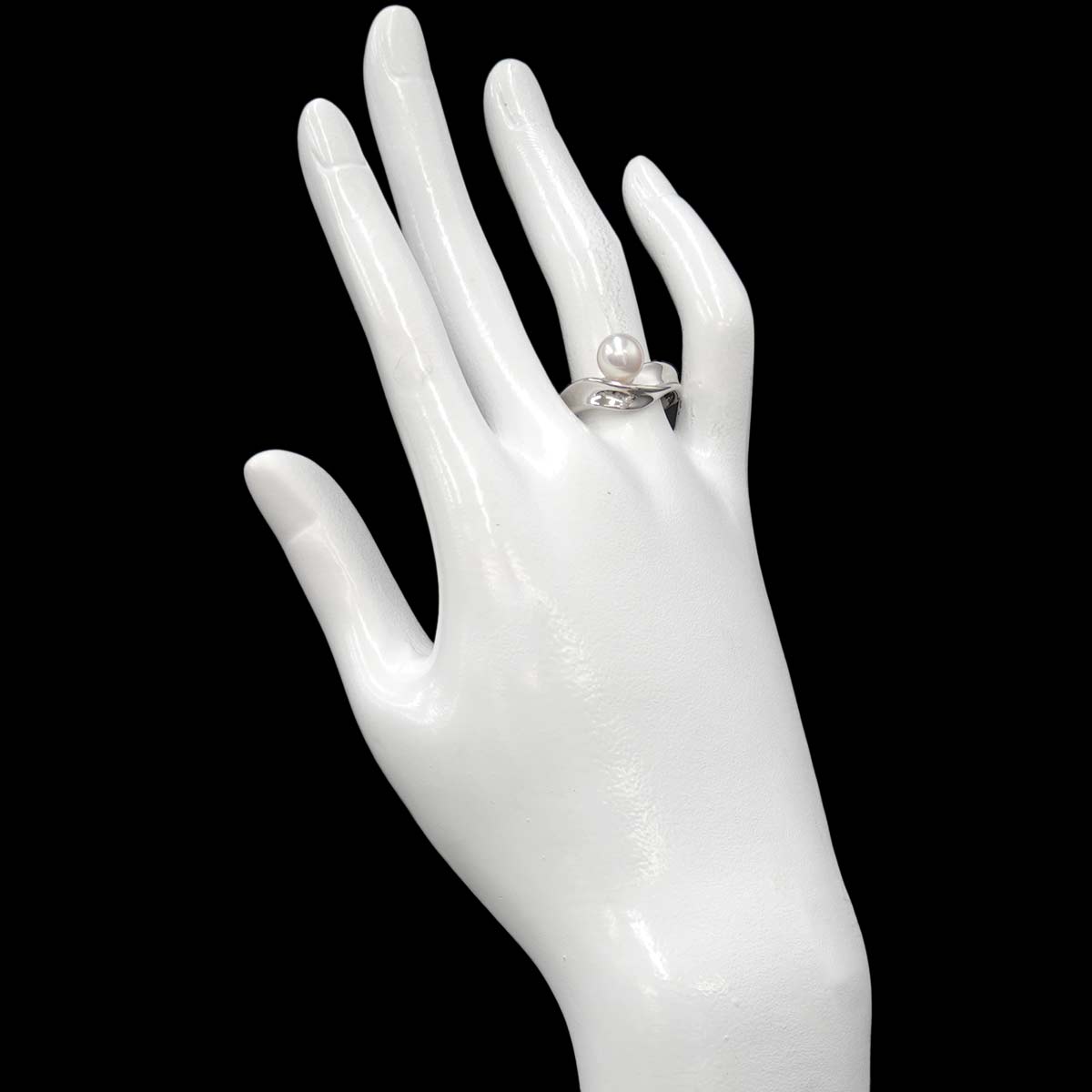 Akoya Pearl 7.5mm Ring Platinum size6.75(US)