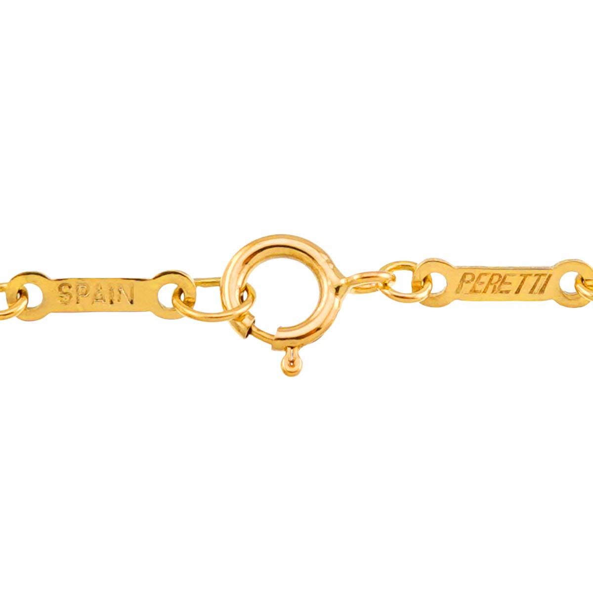 Open Heart Diamond Necklace 18K Yellow Gold 750