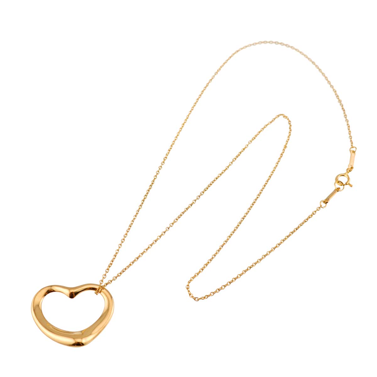 Open Heart Necklace 18K Yellow Gold 750