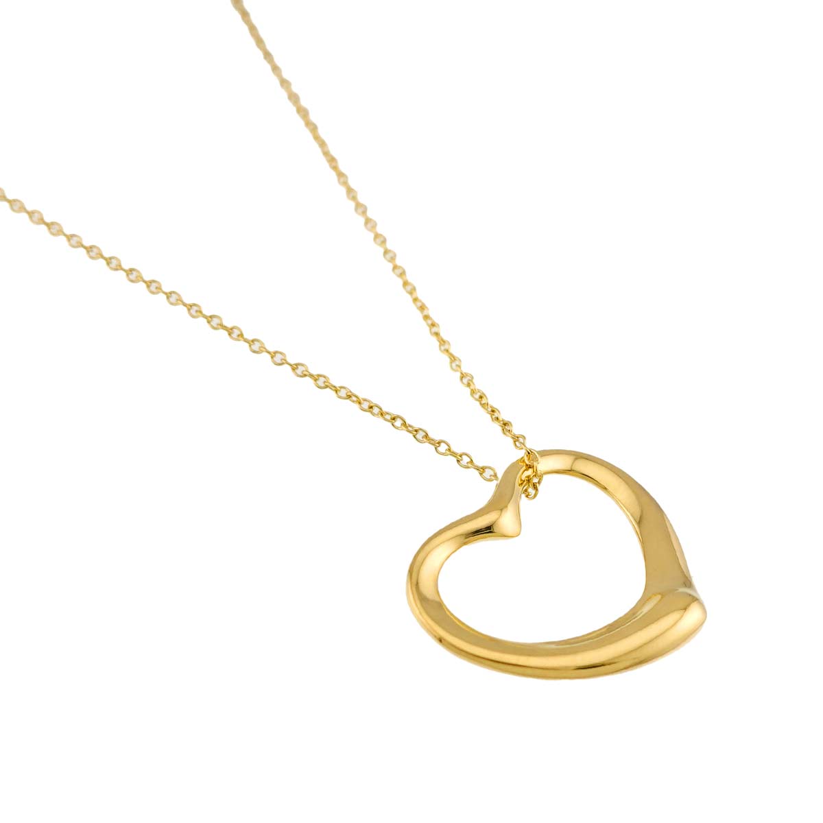 Open Heart Necklace 18K Yellow Gold 750