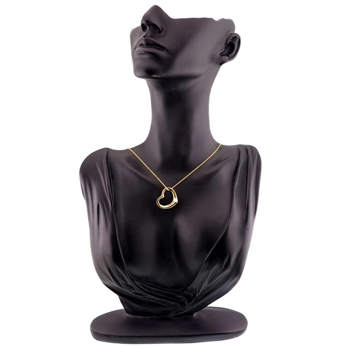 Open Heart Necklace 18K Yellow Gold 750