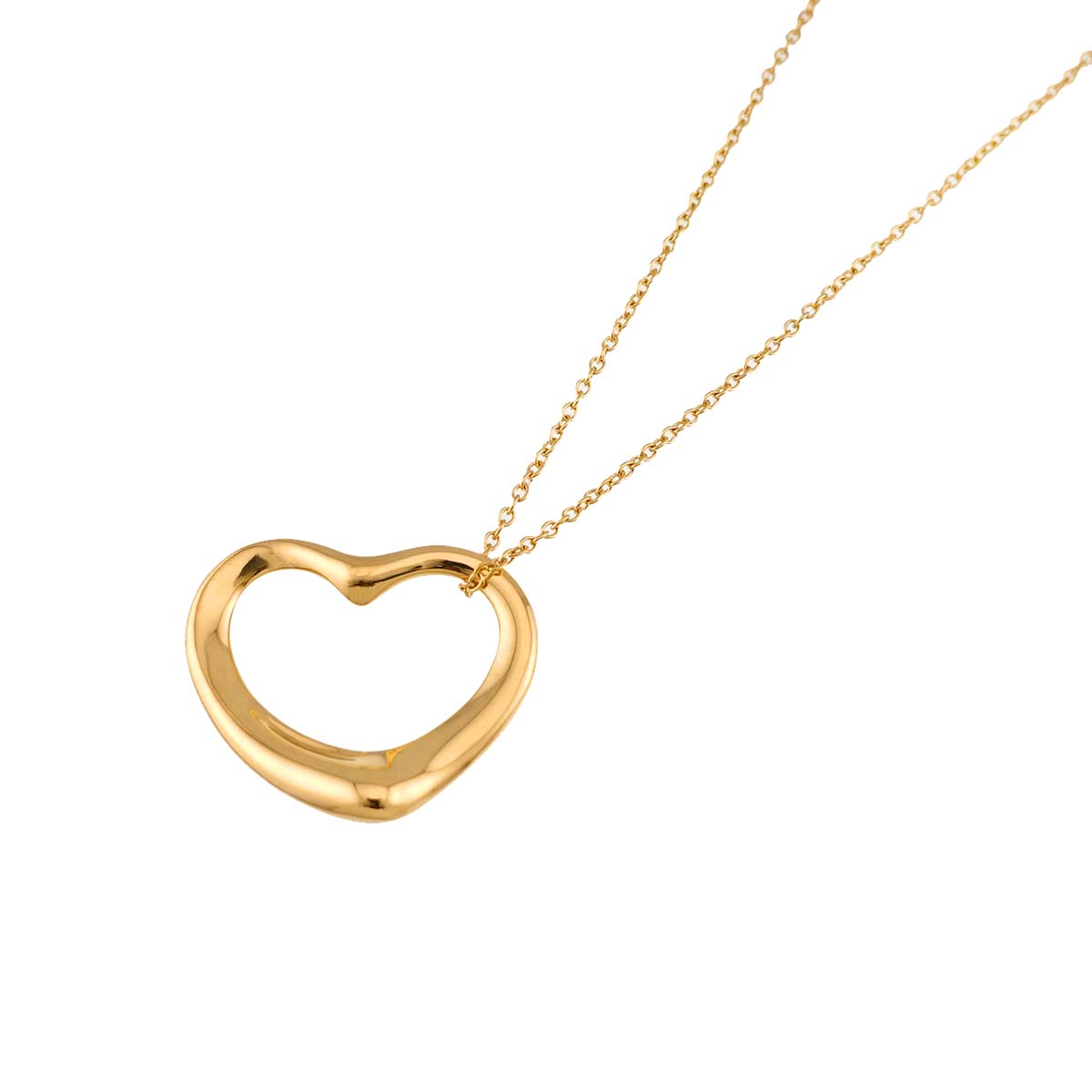 Open Heart Necklace 18K Yellow Gold 750