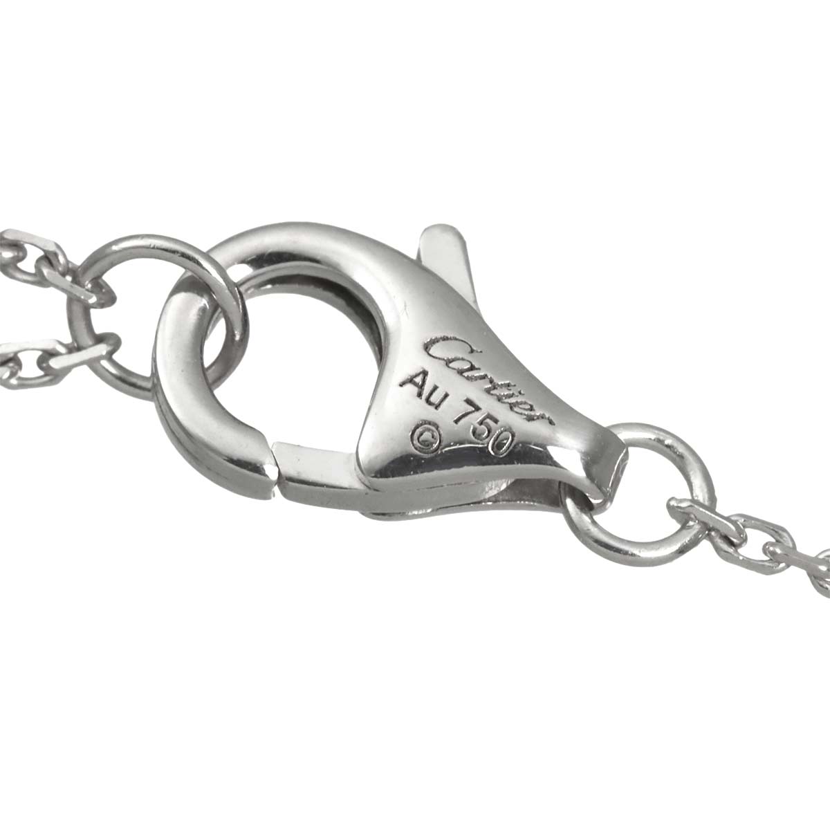 Torta Heart Pave Diamond Necklace 18K WG 750