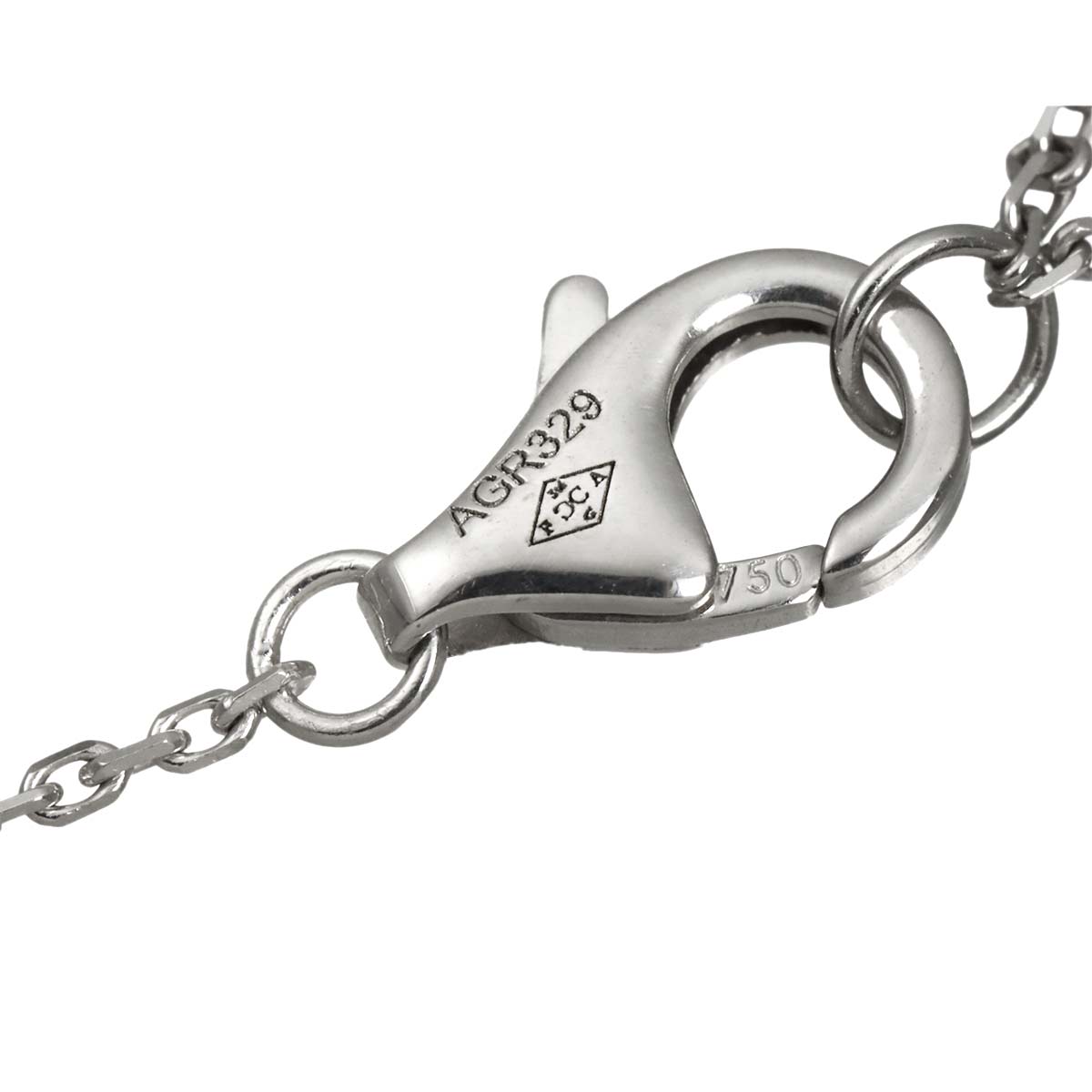 Torta Heart Pave Diamond Necklace 18K WG 750
