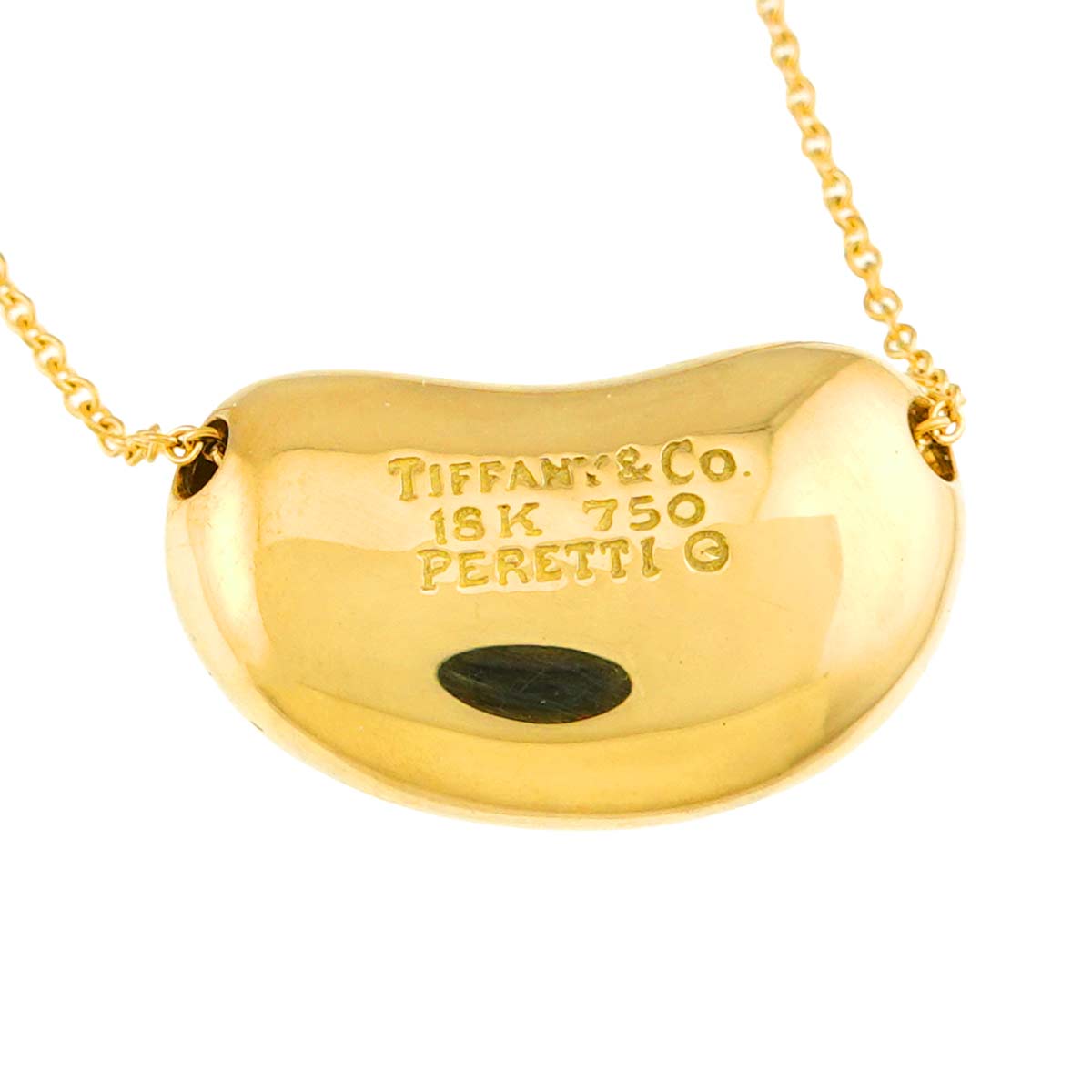 Bean Necklace 18K Yellow Gold 750