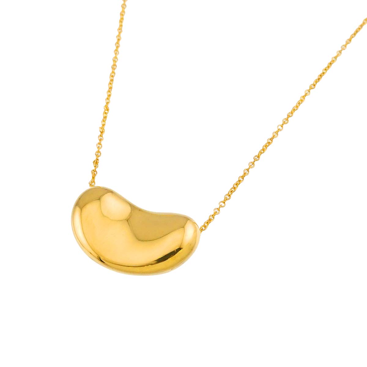 Bean Necklace 18K Yellow Gold 750