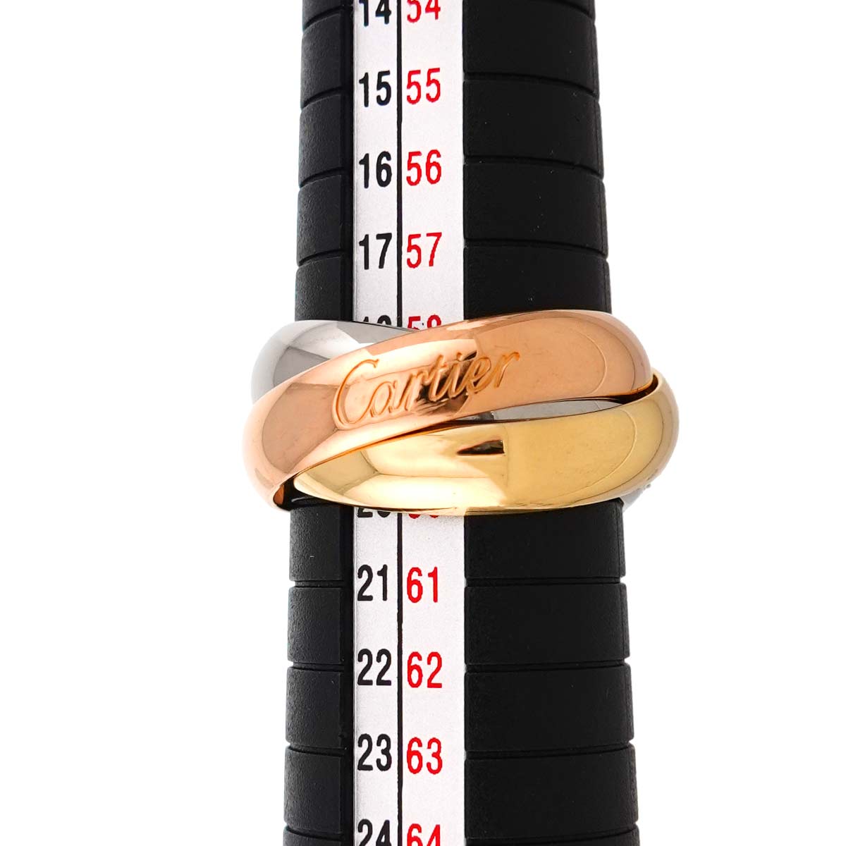 Trinity Ring 18K YG WG PG 750 Size58 8.25(US)
