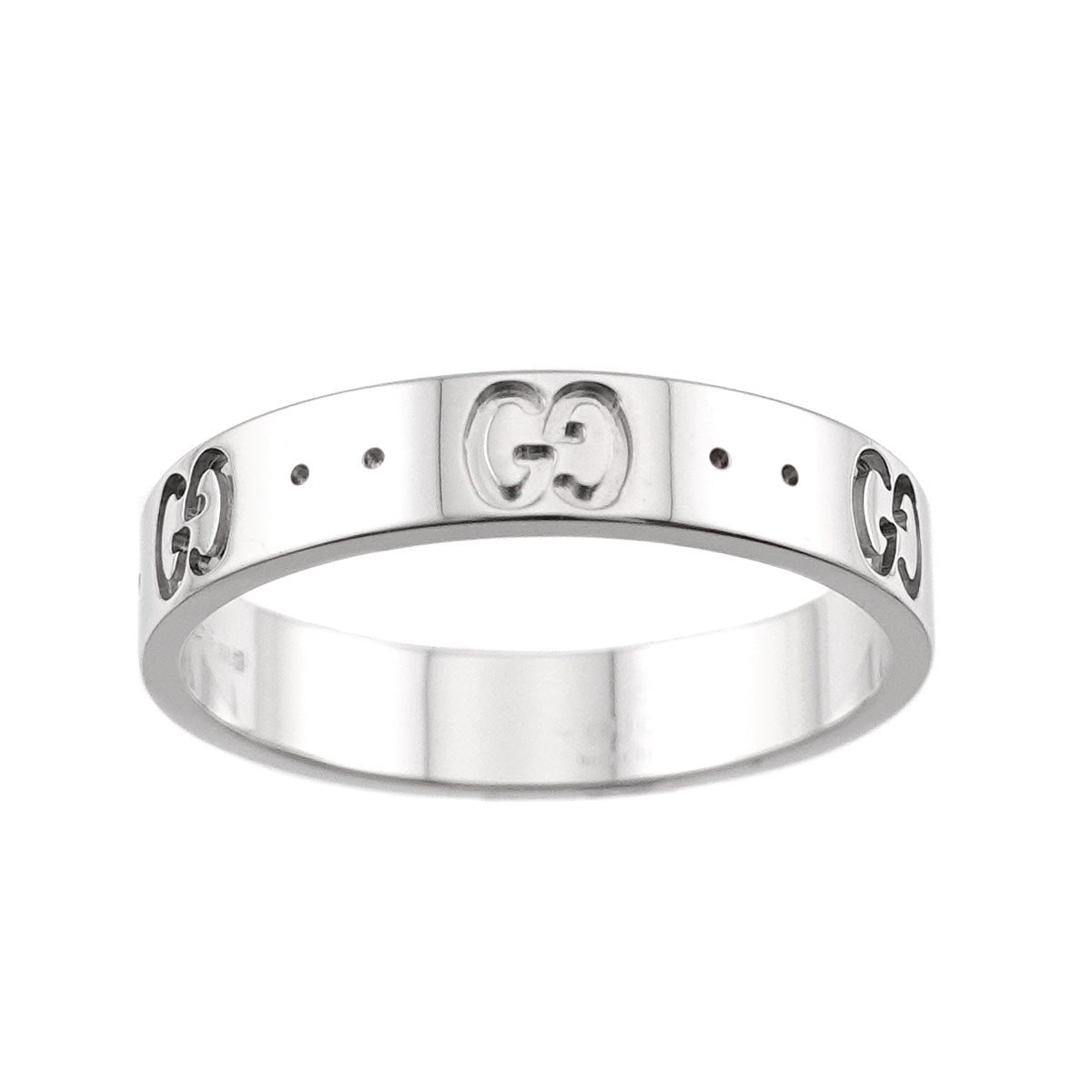 Icon Ring 18K WG White Gold 750 Size17 7.5-7.75(US)