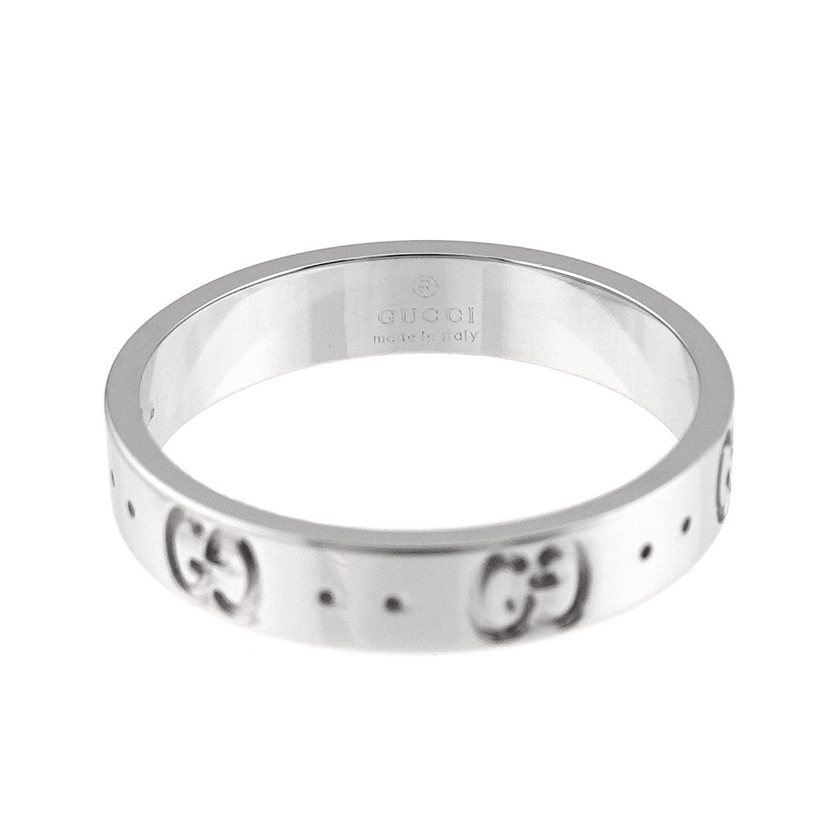 Icon Ring 18K WG White Gold 750 Size17 7.5-7.75(US)