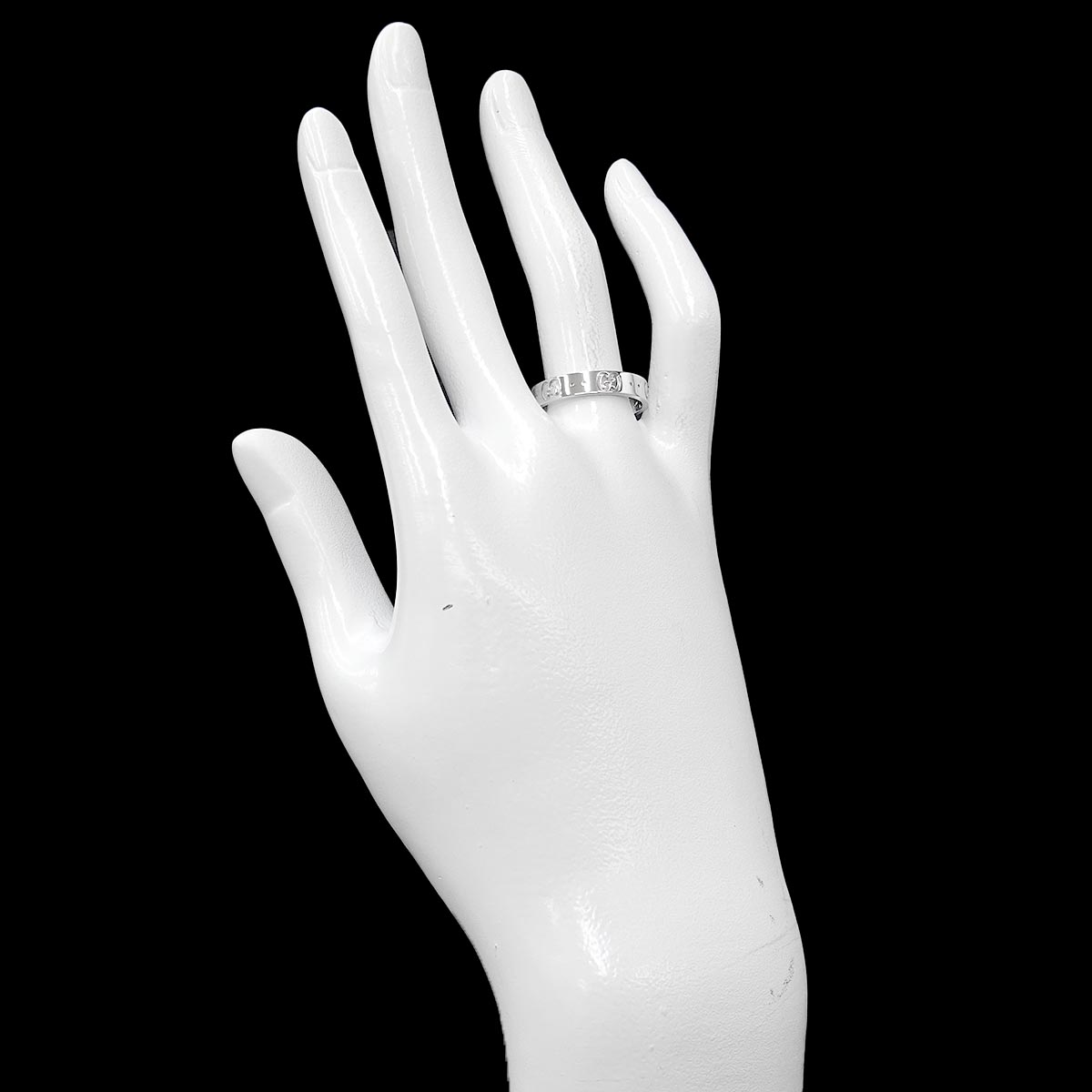 Icon Ring 18K WG White Gold 750 Size17 7.5-7.75(US)