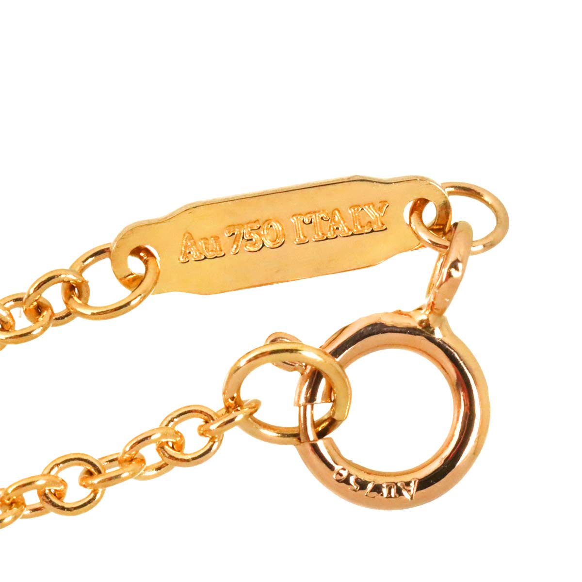 Knot Diamond 0.25ct Necklace 18K Pink Gold 750