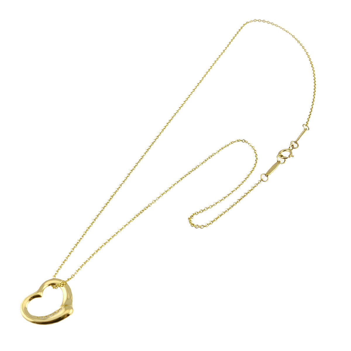 Open Heart Necklace 18K Yellow Gold 750