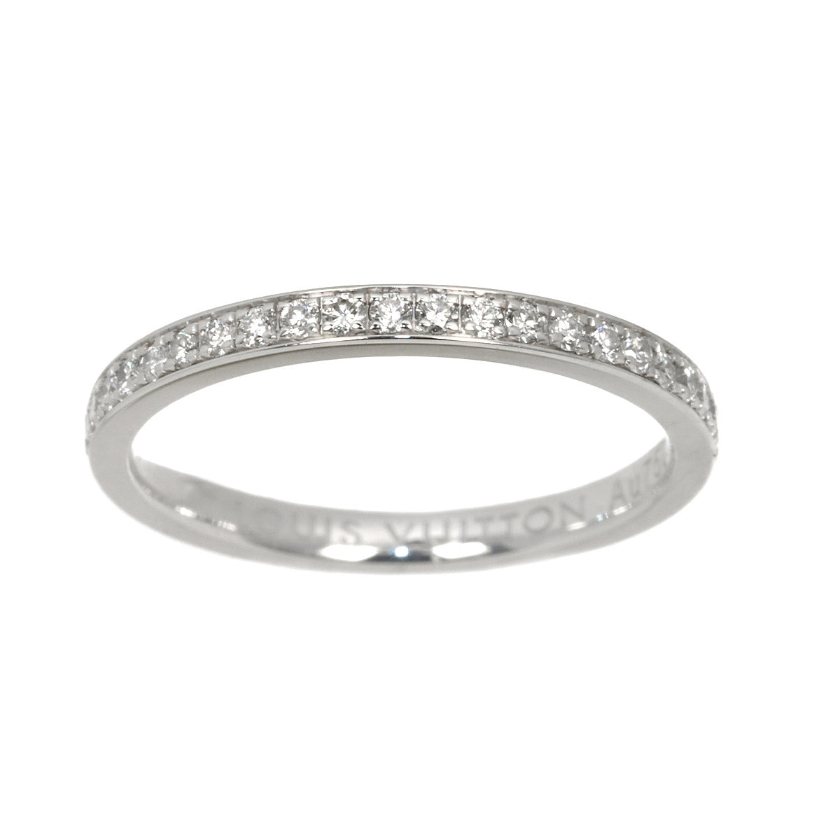 Alliance Diamond Ring 18K WG size50 5.25(US)