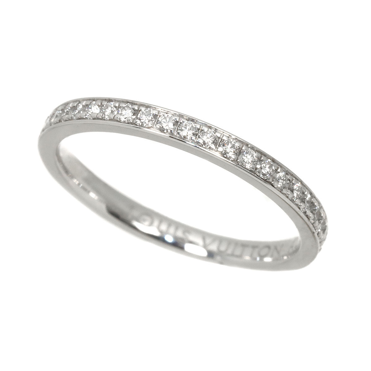 Alliance Diamond Ring 18K WG size50 5.25(US)