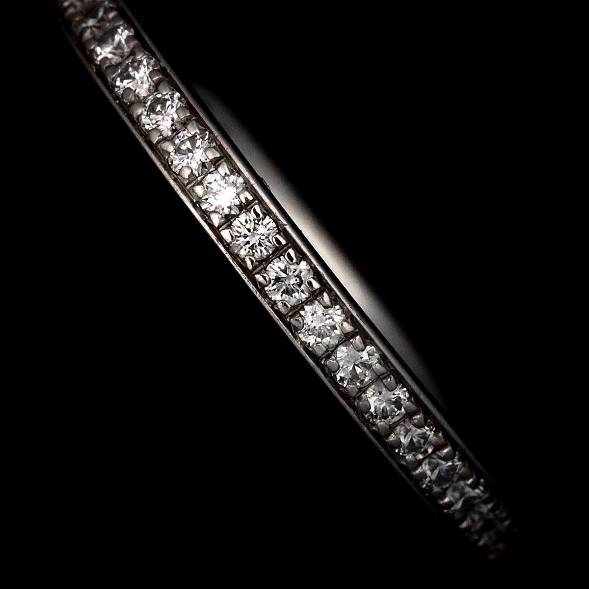 Alliance Diamond Ring 18K WG size50 5.25(US)