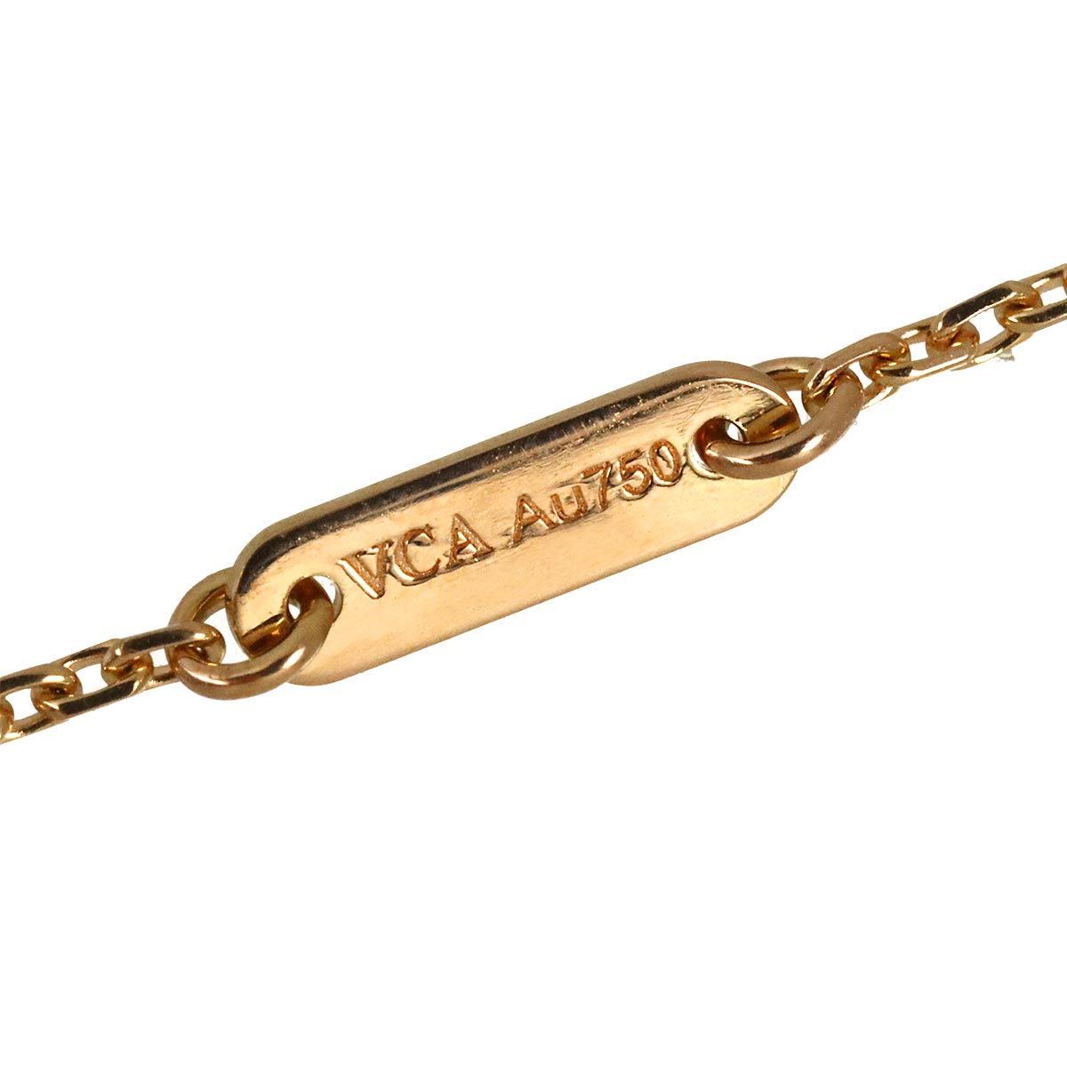 Sweet Alhambra Carnelian Necklace 18K PG 750