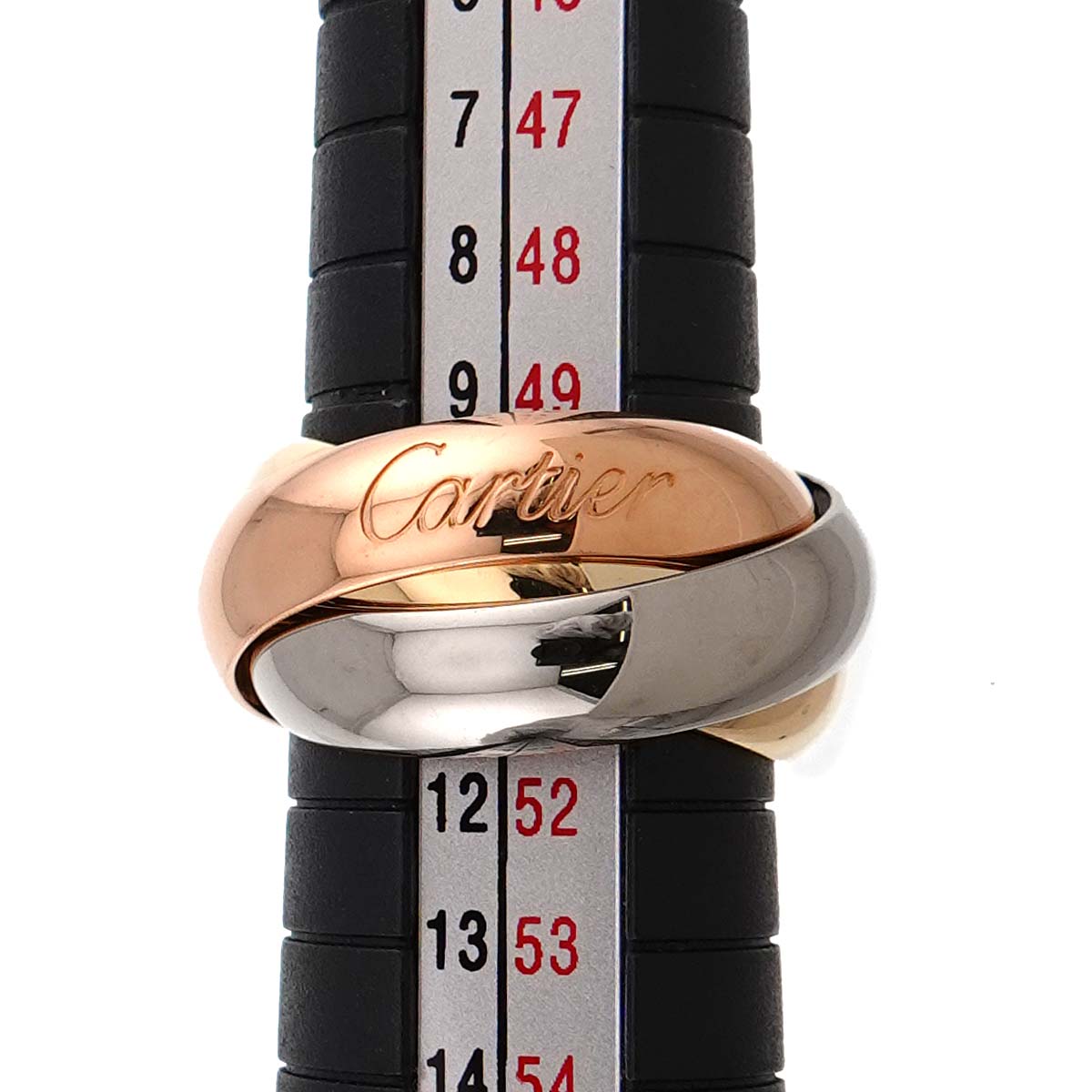 Trinity Ring 18K YG WG PG 750 Size50 5.25(US)
