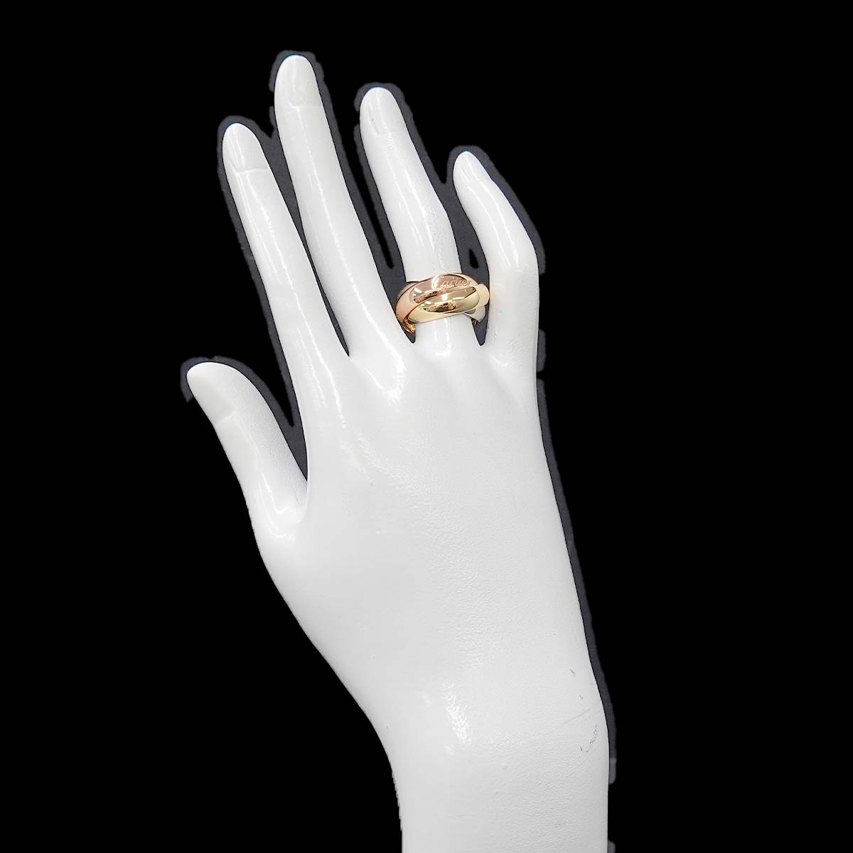 Trinity Ring 18K YG WG PG 750 Size50 5.25(US)