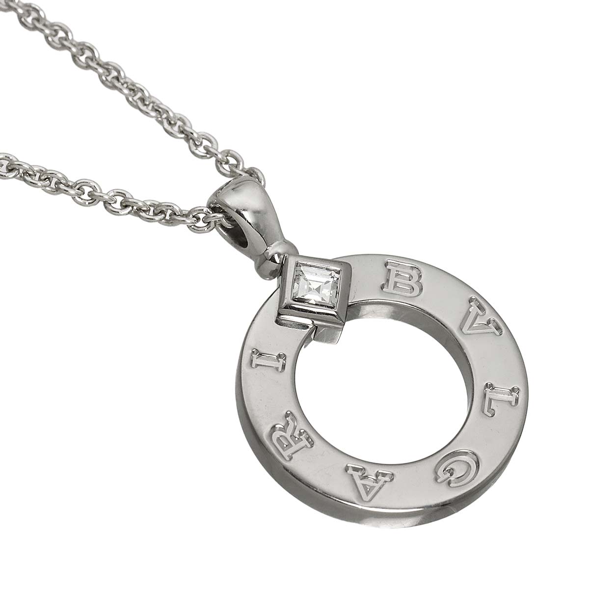 BVLGARI BVLGARI Diamond Necklace 18K White Gold 750