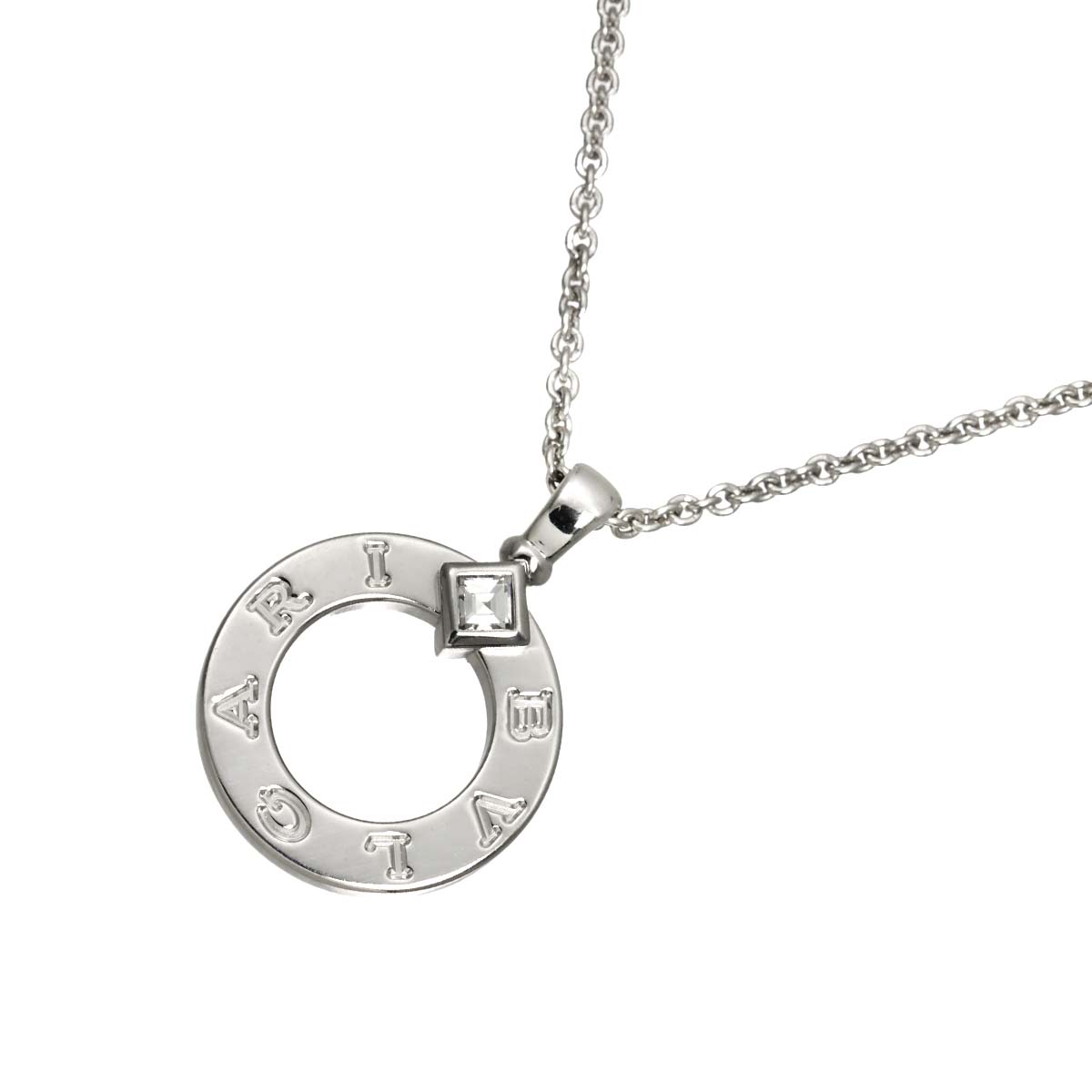 BVLGARI BVLGARI Diamond Necklace 18K White Gold 750