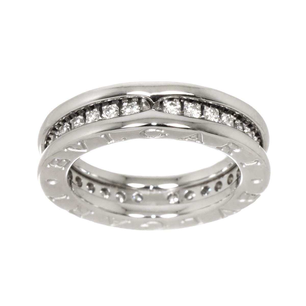 B-zero1 1Band Diamond Ring 18K WG 750 size46 3.75(US)