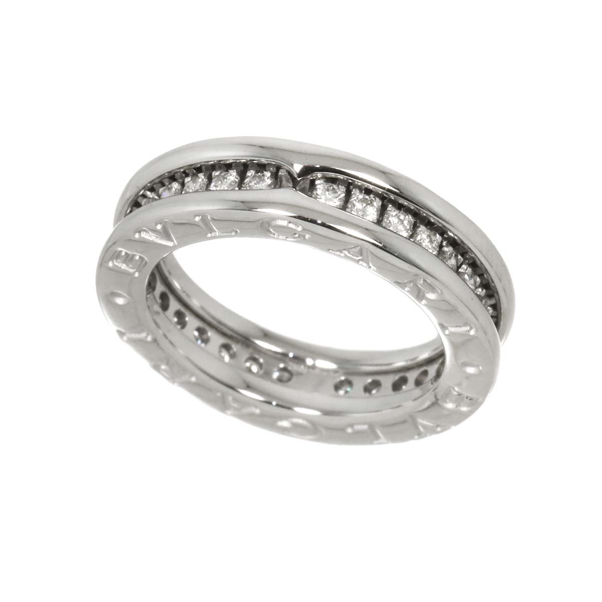 B-zero1 1Band Diamond Ring 18K WG 750 size46 3.75(US)