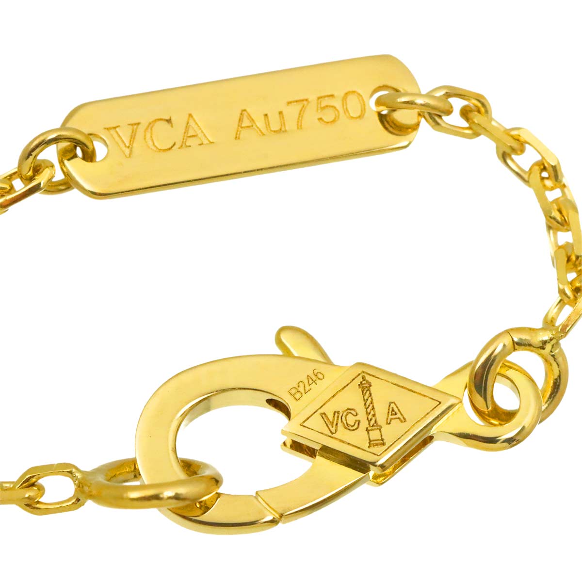 Vintage Alhambra MOP Necklace 18K YG 750