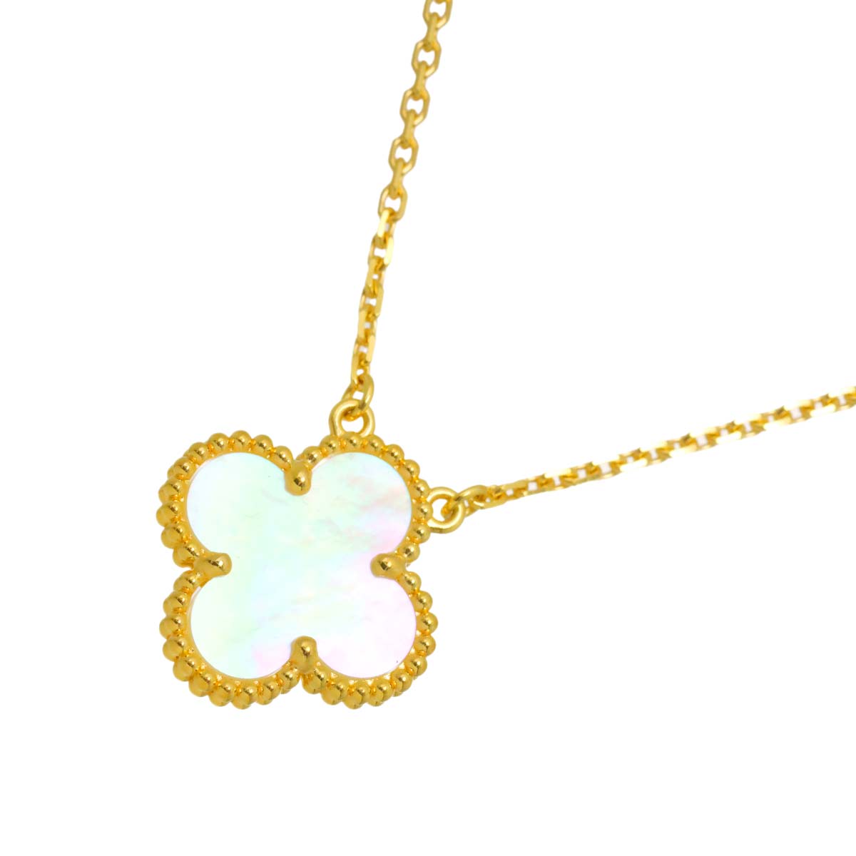 Vintage Alhambra MOP Necklace 18K YG 750