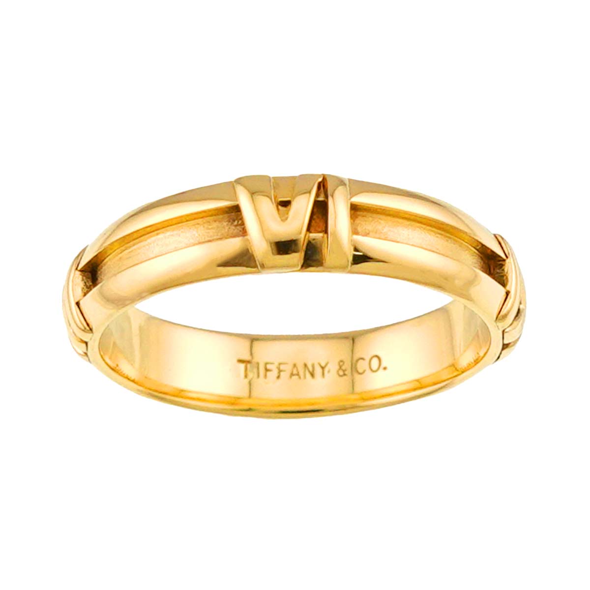 Atlas Ring 18K K18 YG 750 size6.5-6.75(US)