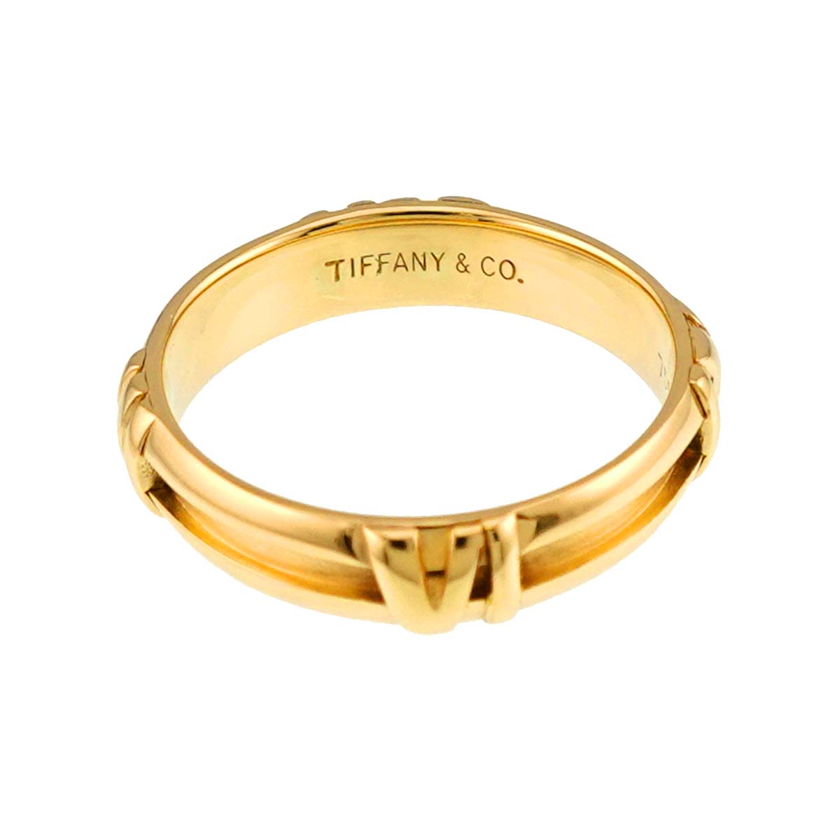 Atlas Ring 18K K18 YG 750 size6.5-6.75(US)