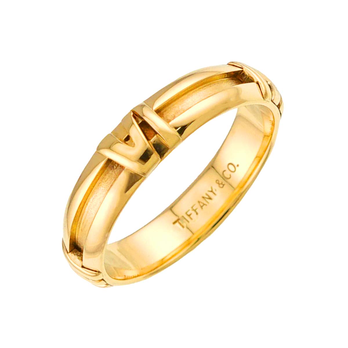 Atlas Ring 18K K18 YG 750 size6.5-6.75(US)