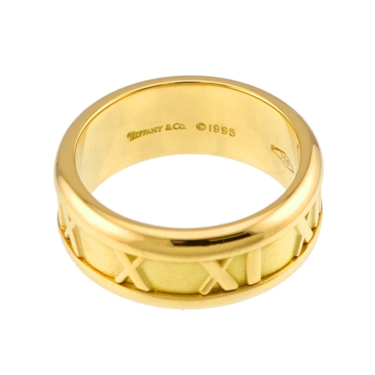 Atlas Ring 18K K18 YG 750 size4.5-4.75(US)