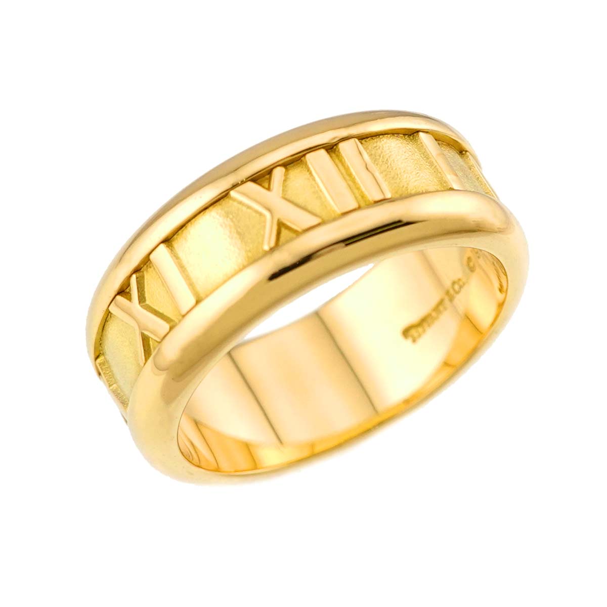 Atlas Ring 18K K18 YG 750 size4.5-4.75(US)