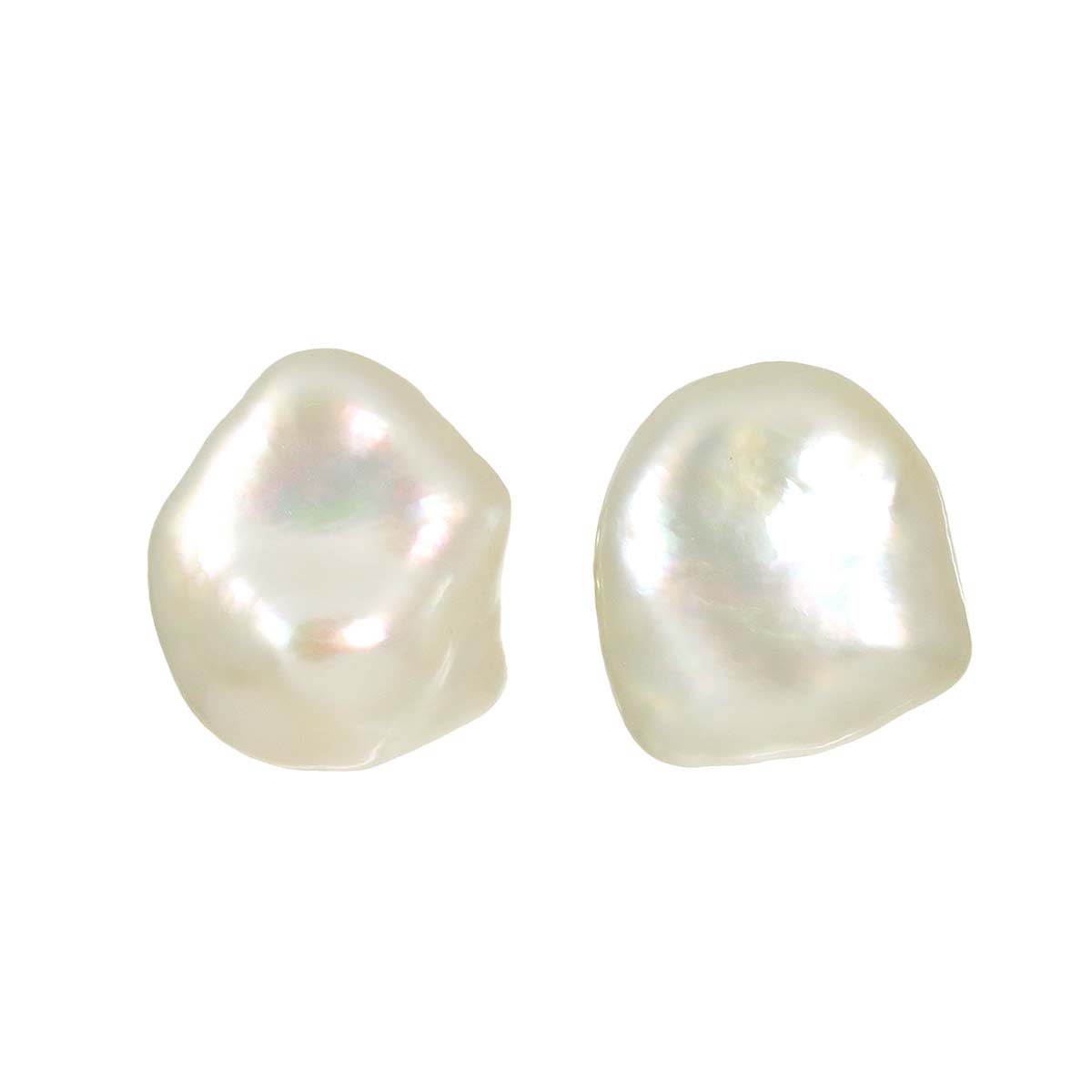 South Sea pearl Earrings Pierced 18K YG 750