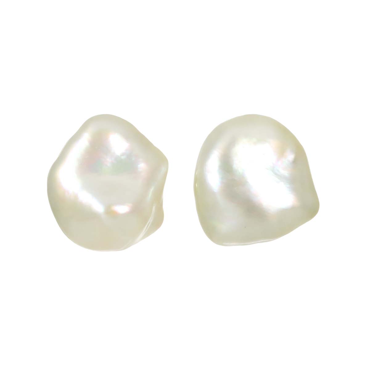South Sea pearl Earrings Pierced 18K YG 750