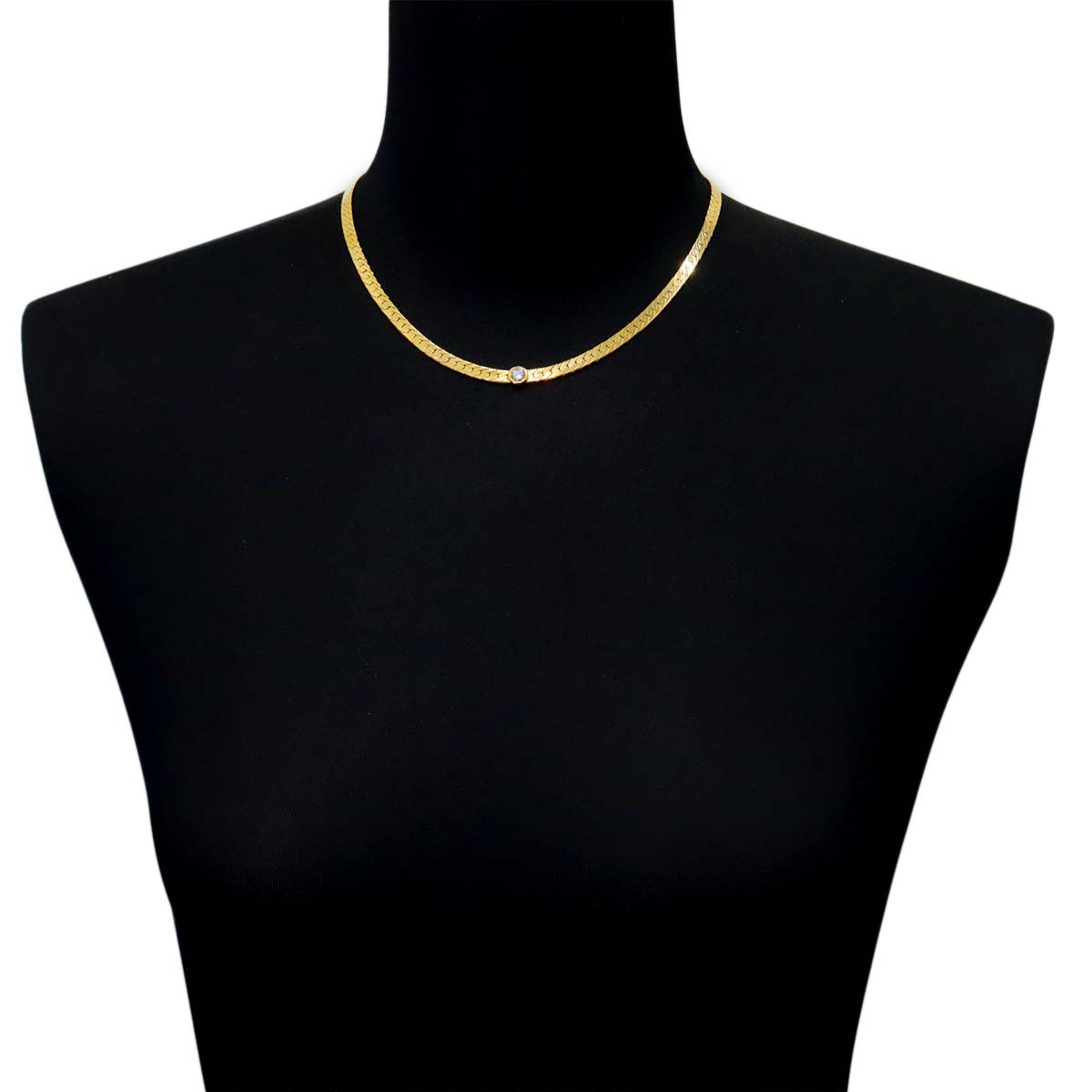 Diamond 0.45ct Necklace 18K YG 750