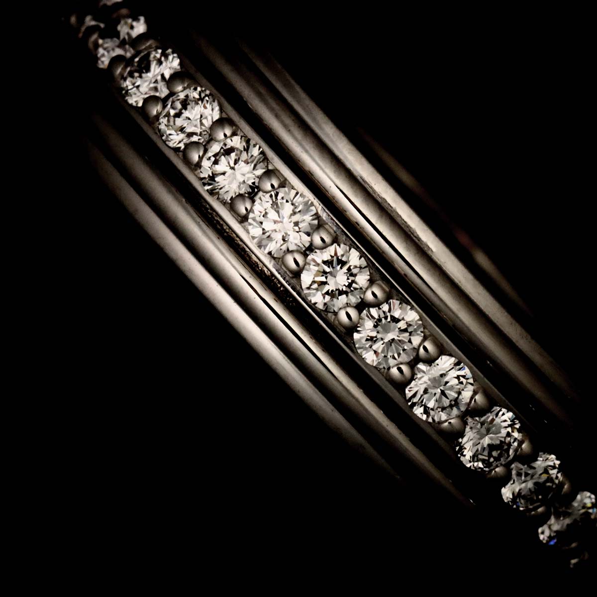 Possession Diamond Ring 18K White Gold 750 size48 4-4.5(US)