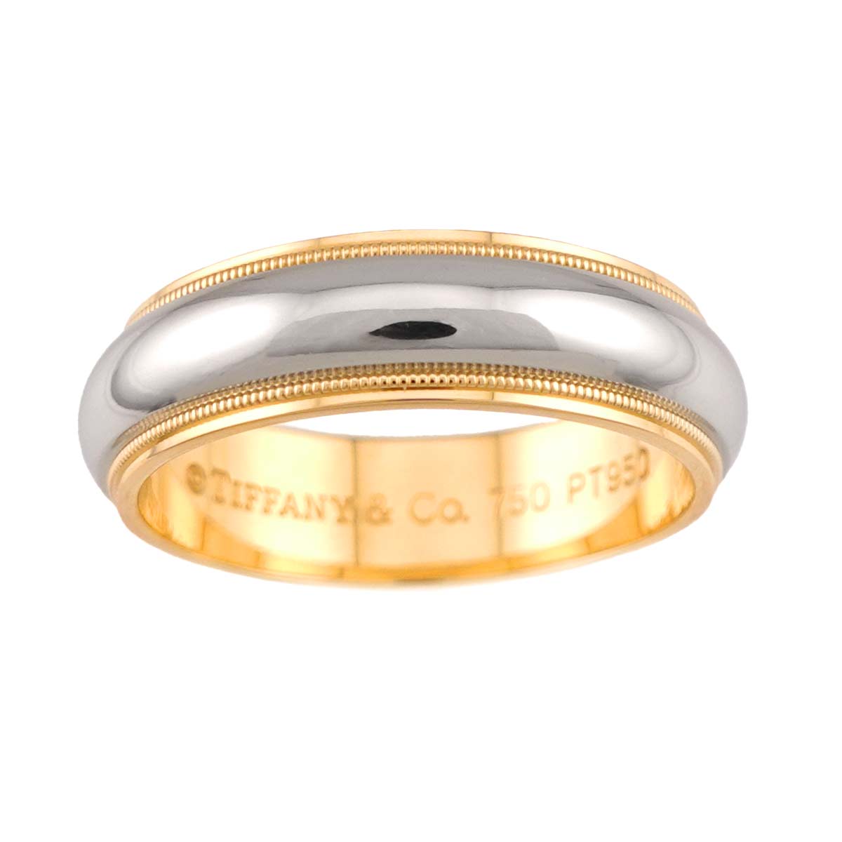 Milgrain Band Ring 18K YG 750 Pt Size8.25-8.75(US)