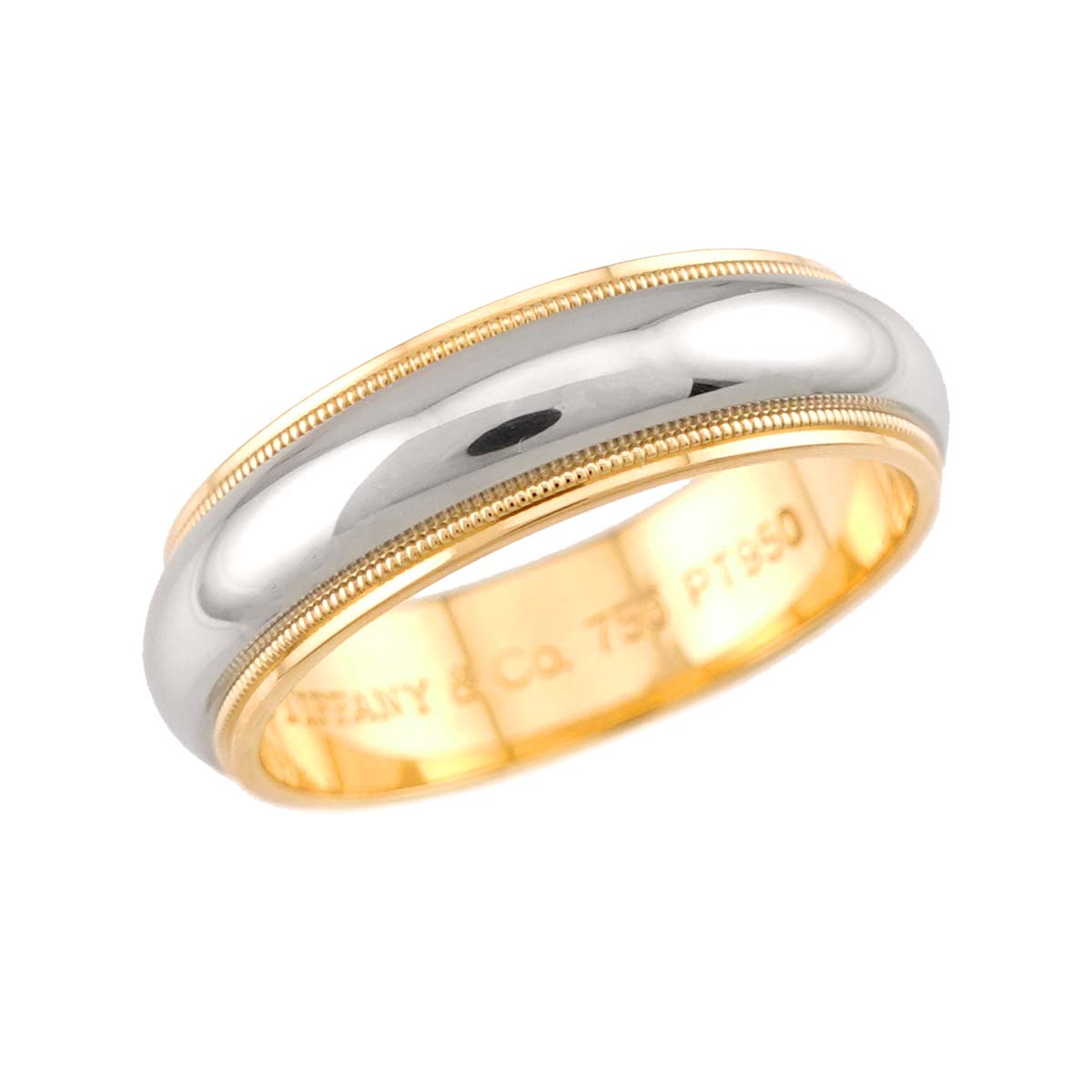 Milgrain Band Ring 18K YG 750 Pt Size8.25-8.75(US)