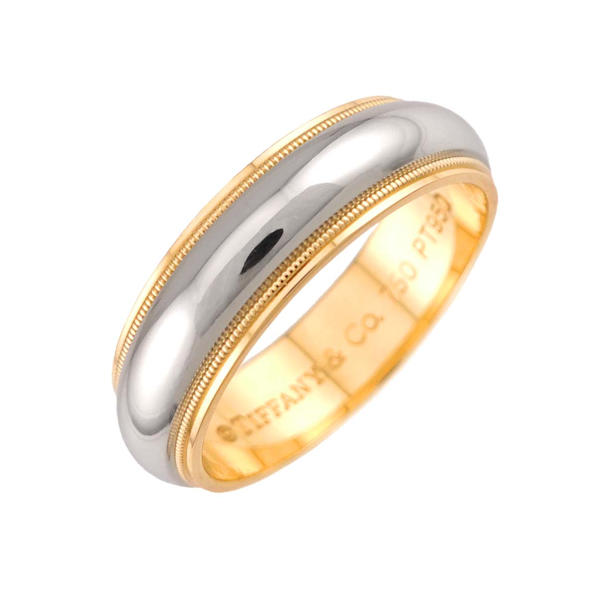 Milgrain Band Ring 18K YG 750 Pt Size8.25-8.75(US)