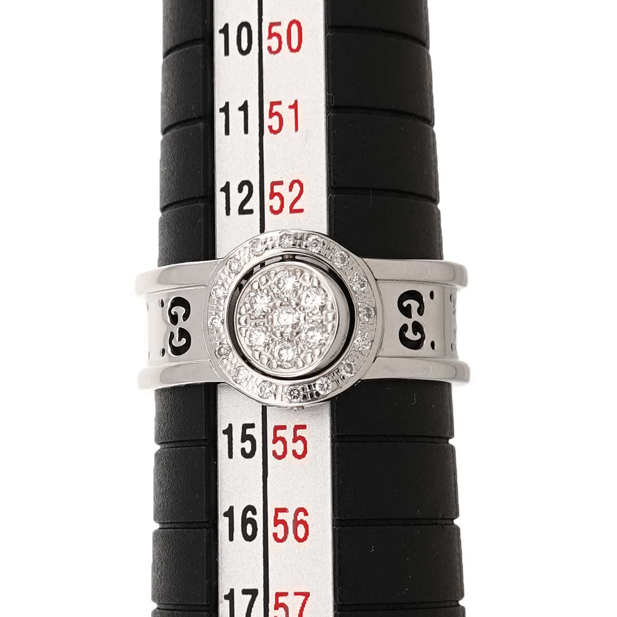 Icon Ring 18K WG White Gold 750 Size14 6.5-6.75(US)