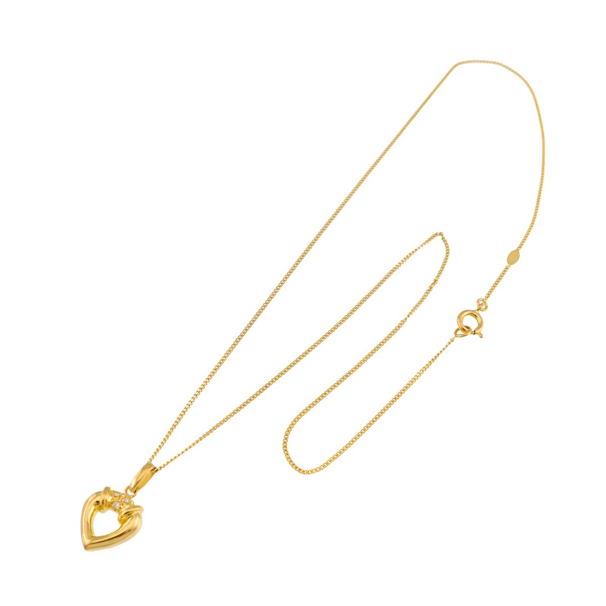 Diamond Necklace 18K Yellow Gold 750