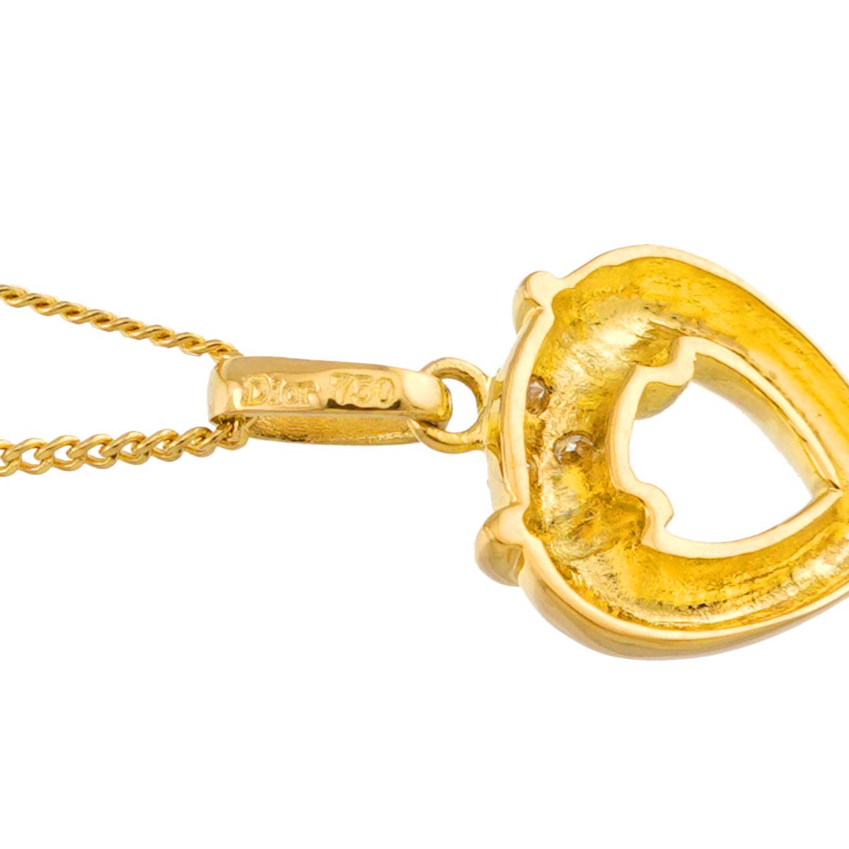 Diamond Necklace 18K Yellow Gold 750
