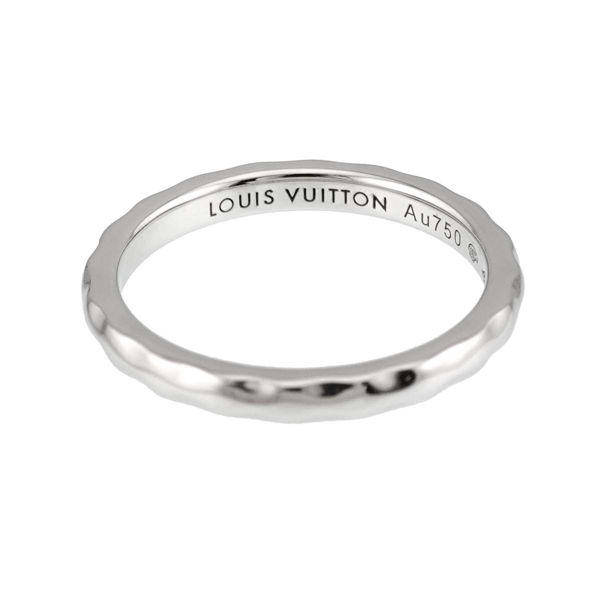 Alliance Monogram Ring 18K WG 750 size54 6.75(US)