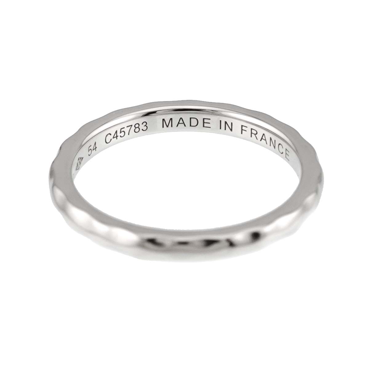 Alliance Monogram Ring 18K WG 750 size54 6.75(US)