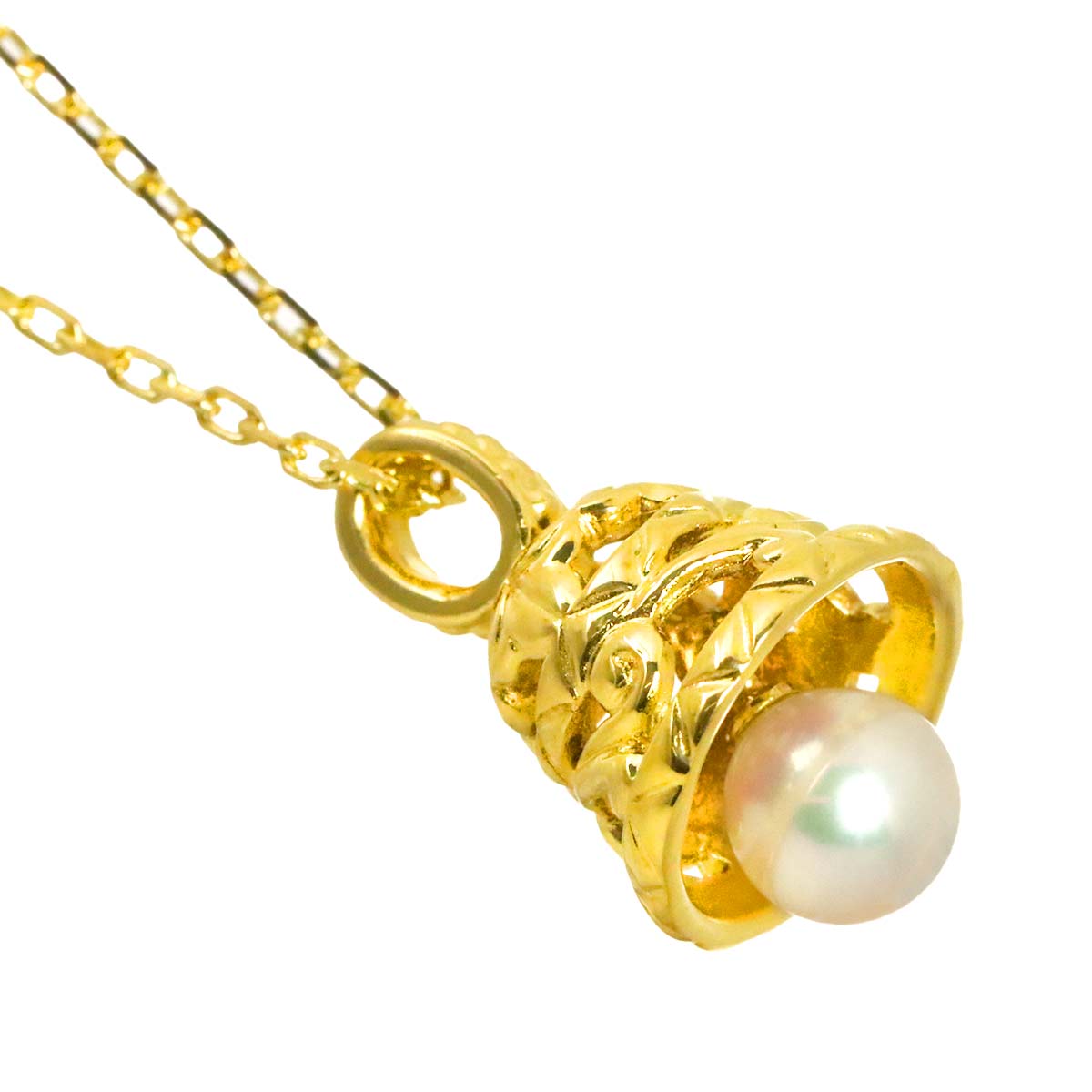 Akoya Pearl 5.3mm Necklace 18K YG 750